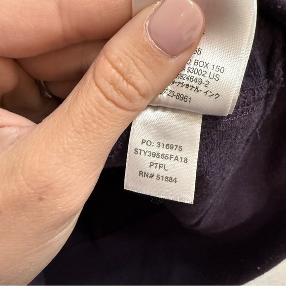 Patagonia Pastel P-6 Label Ahnya Crew Sweatshirt Pilton Purple Size Medium - Picture 4 of 4